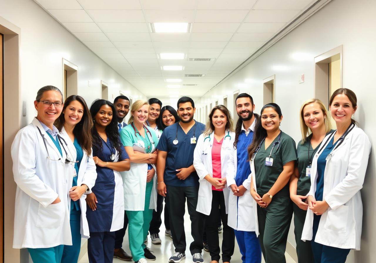 Equipe de profissionais de saúde